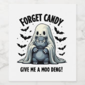 忘れ与えCandy Meモー Deng Halloween幽霊 ワインラベル (シングルラベル)