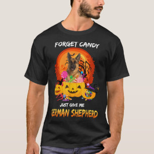 忘れ与えCandy Me German Shepherd Dog Halloween Tシャツ