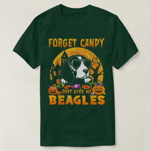 忘れ与えJust Me Beagles Halloweenおもしろい Tシャツ (デザイン正面)