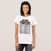 忘れ去られた黒人の発明家たちの歴史 黒人の歴史 Tシャツ (正面フル)