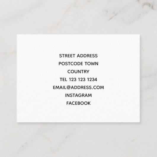 忘れ名刺ではない 名刺 (裏面)