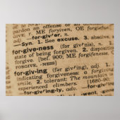 忘れ意味 – 許し ポスター (正面)