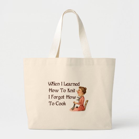 忘れ易い編機械 ラージトートバッグ (正面)