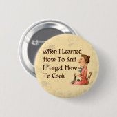 忘れ易い編機械 缶バッジ (正面&裏面)