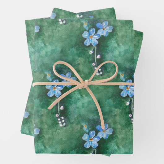 忘れ水の色の包み紙 ラッピングペーパーシート (インサイチュ)