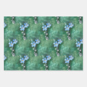 忘れ水の色の包み紙 ラッピングペーパーシート (正面)