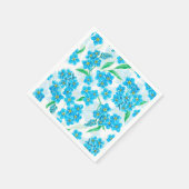 忘れ水の色の花 スタンダードカクテルナプキン (角)