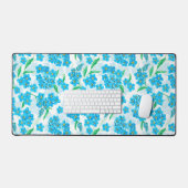 忘れ水の色の花 デスクマット (キーボード&マウス)