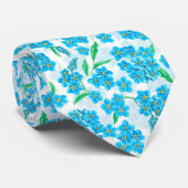 忘れ水の色の花 ネクタイ (ロール)