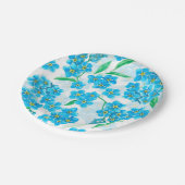 忘れ水の色の花 ペーパープレート (アングル)