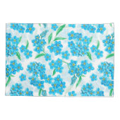 忘れ水の色の花 枕カバー (裏面-左)