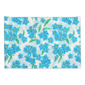 忘れ水の色の花 枕カバー (裏面-右)