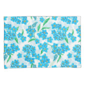 忘れ水の色の花 枕カバー (正面右)