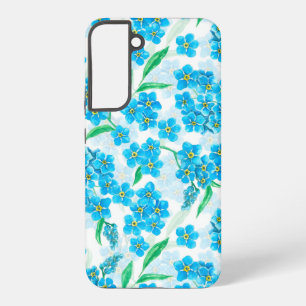 忘れ水の色の花 SAMSUNG GALAXY S22+ケース