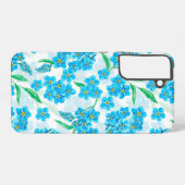 忘れ水の色の花 SAMSUNG GALAXYケース (裏面横)