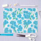 忘れ水色の花 薄葉紙 (クラフト)