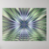 忘れ物のプール抽象芸術アート ポスター (正面)