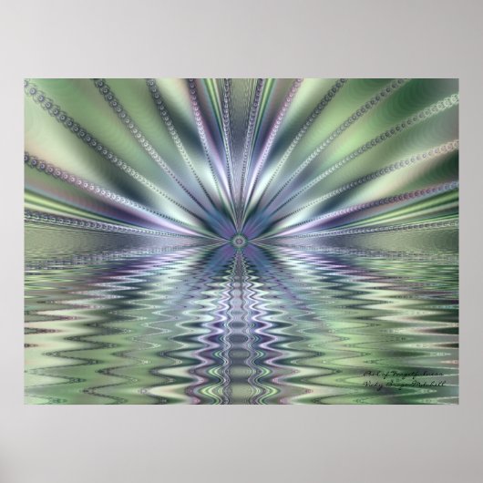 忘れ物のプール抽象芸術アート ポスター (正面)