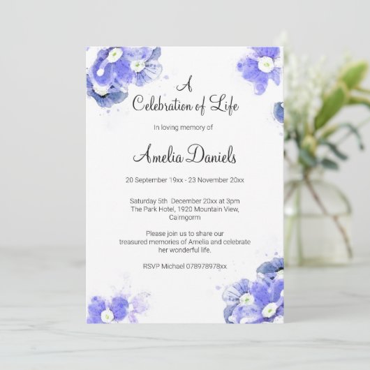 忘れ生のお祝い 案内状 (スタンド正面)