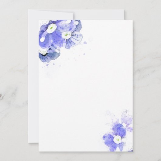 忘れ生のお祝い 案内状 (裏面)