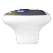 忘れ目鼻花飾り陶製ノブ セラミックノブ (側面)