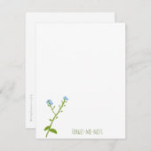 忘れ私ない平らなnotecards ノートカード (正面/裏面)