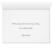 忘れ私ない結婚式の受諾カード (内部横(下))