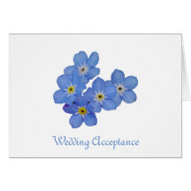 忘れ私ない結婚式の受諾カード