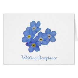 忘れ私ない結婚式の受諾カード