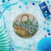 忘れ私ない花のピクニック紙皿 ペーパープレート (パーティー)