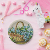 忘れ私ない花のピクニック紙皿 ペーパープレート (パーティー)