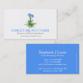 忘れ私ない農場の植物の製造者の名刺 名刺 (正面/裏面)