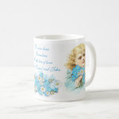 忘れ私ない~のクラシックで白いマグ コーヒーマグカップ (正面右)