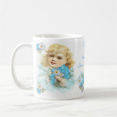 忘れ私ない~のクラシックで白いマグ コーヒーマグカップ (左)