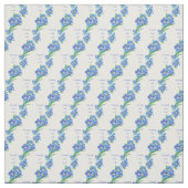 「忘れ私はない」感動的引用文・ガーデン花 ファブリック (見本)