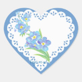 忘れ私はカスタム水の色の庭の花を聞く ハートシール (正面)