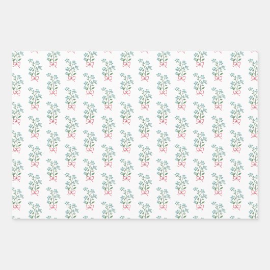 忘れ私はギフトラップホリデーラッピング紙 ラッピングペーパーシート (正面)