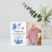 忘れ私はフローラない葬式悔やみや弔慰 サンキューカード (スタンド正面)