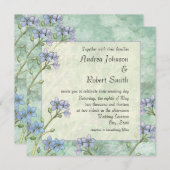 忘れ私はフローラ春の結婚式招待状 招待状 (正面/裏面)