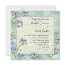 忘れ私はフローラ春の結婚式招待状