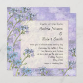 忘れ私はフローラ春の結婚式招待状 招待状 (正面/裏面)