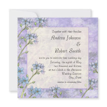 忘れ私はフローラ春の結婚式招待状