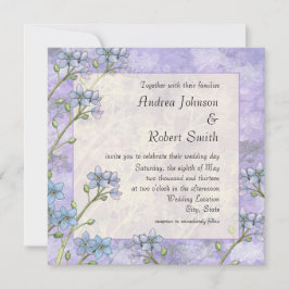 忘れ私はフローラ春の結婚式招待状 招待状