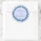 忘れ私はリースのシ結婚ステッカーラベル ラウンドシール (バッグ)