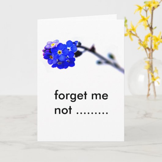 忘れ私は…...... カード (黄色い花)