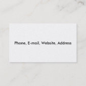 忘れ私NOTSカスタマイズ可能な名刺 名刺 (裏面)