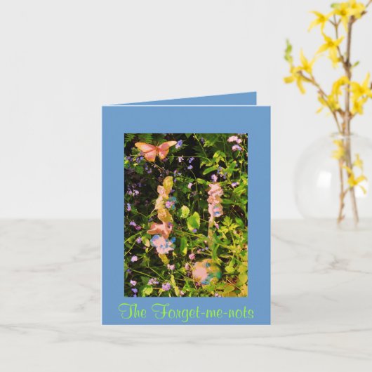 忘れ私nots カード (黄色い花)