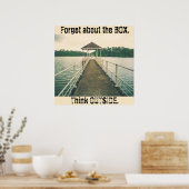 忘れ箱 – 外考え張ポスタヴィンテージ波止場 ポスター (キッチン)