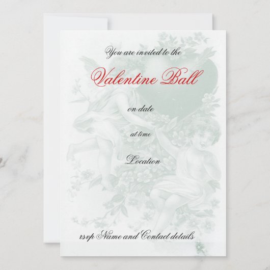 忘れ結び目 招待状 (裏面)