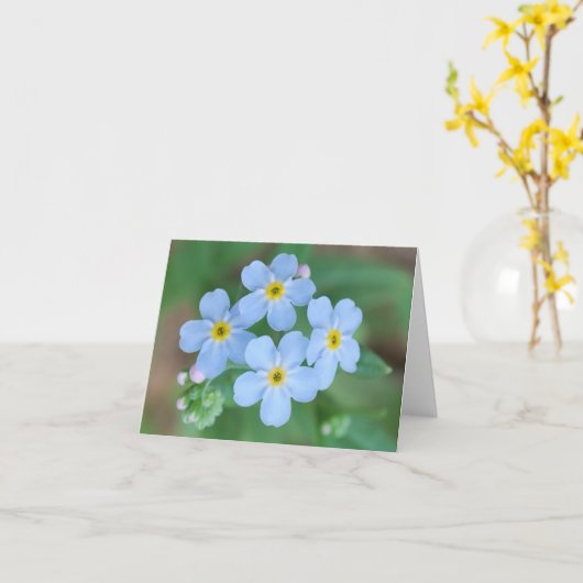 忘れ自分の注意 カード (黄色い花)